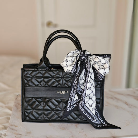 Miss Paris - Black (Bag scarf)