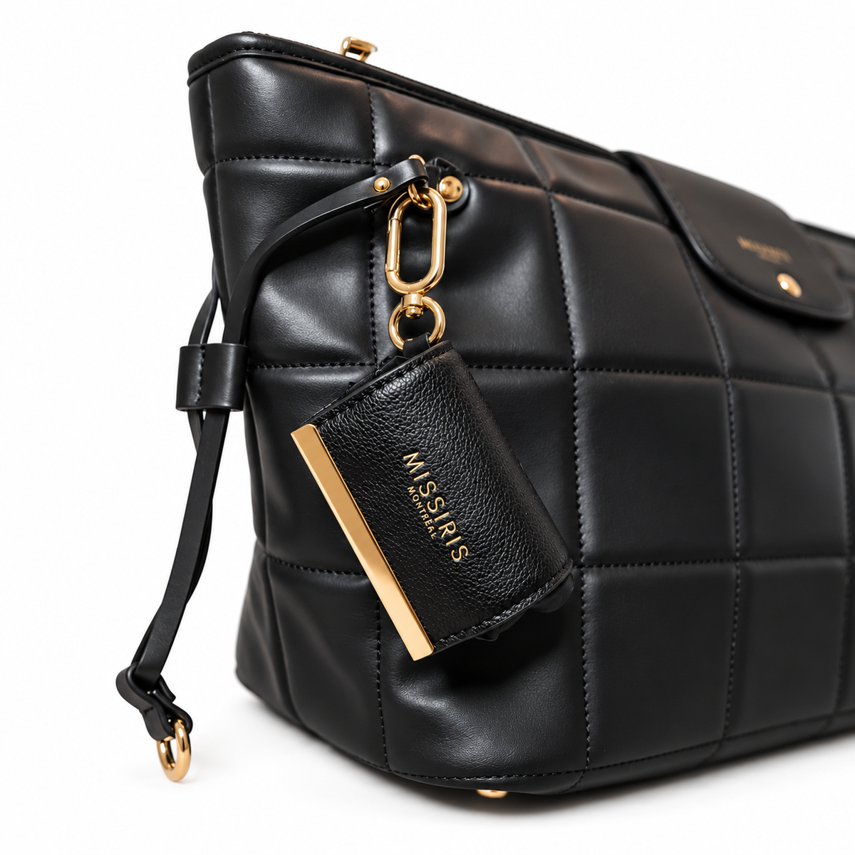 Miss Kim (Foldable Vegan Leather Shopping Bag with Keychain)