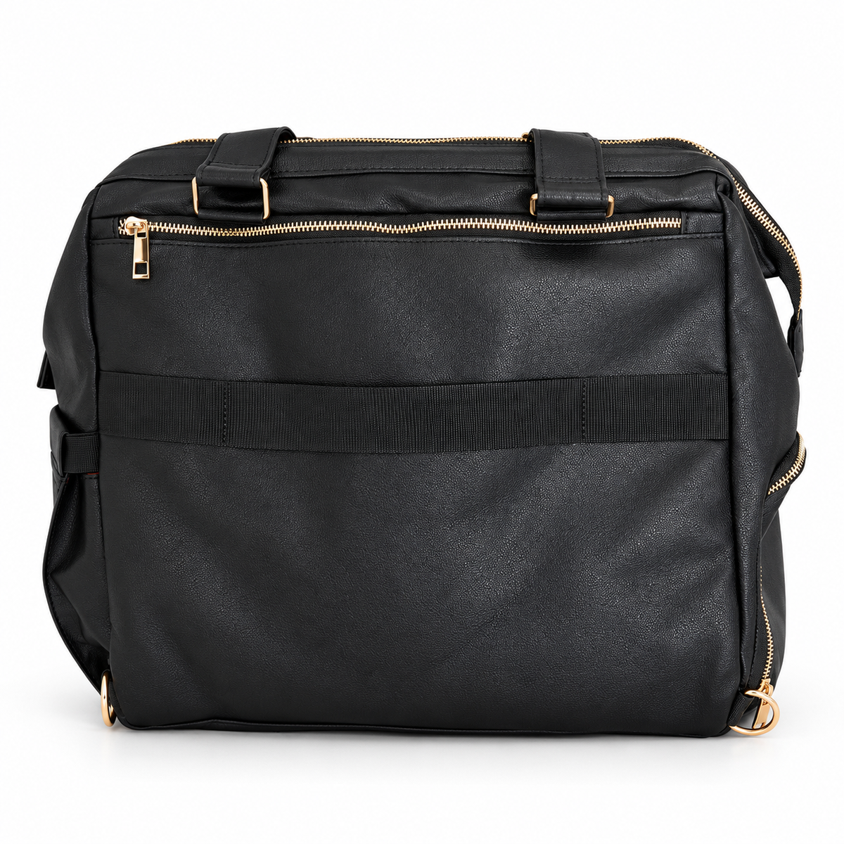 Miss Mama - Black (Vegan Leather diaper bag & backpack)