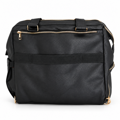 Miss Mama - Black (Vegan Leather diaper bag & backpack)