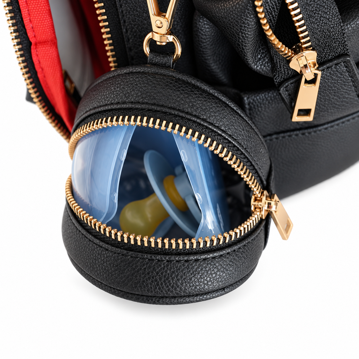 Miss Mama - Black (Vegan Leather diaper bag & backpack)