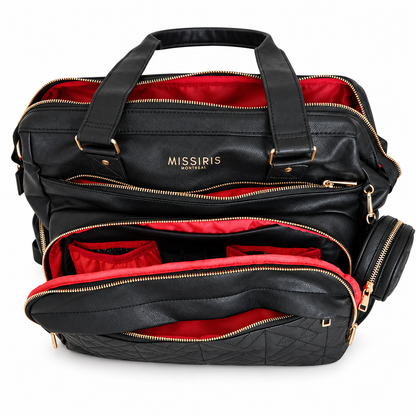 Miss Mama - Black (Vegan Leather diaper bag & backpack)