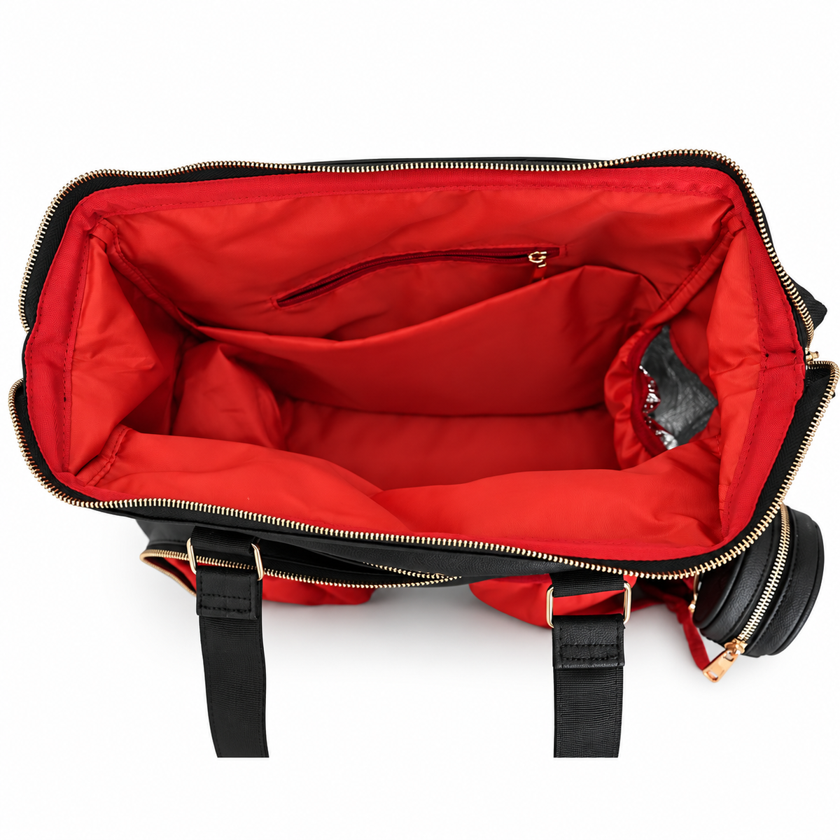 Miss Mama - Black (Vegan Leather diaper bag & backpack)