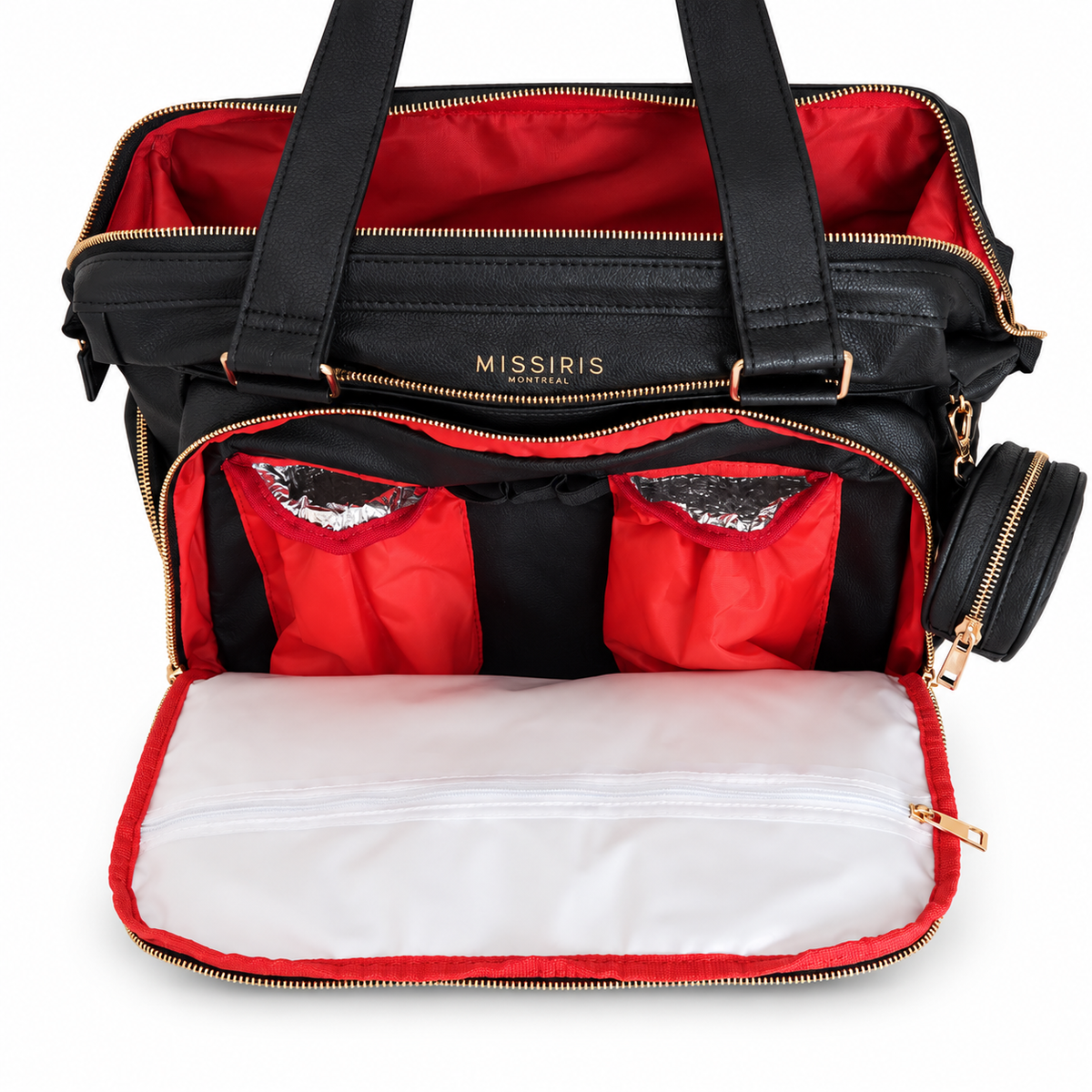Miss Mama - Black (Vegan Leather diaper bag & backpack)