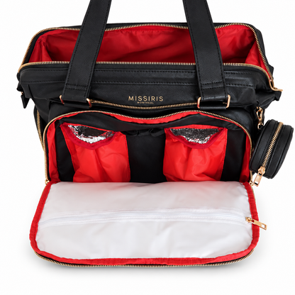 Miss Mama - Black (Vegan Leather diaper bag & backpack)