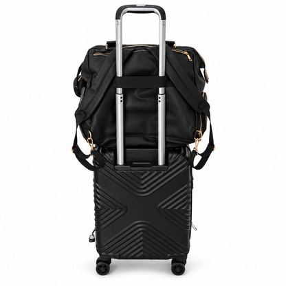 Miss Mama - Black (Vegan Leather diaper bag & backpack)