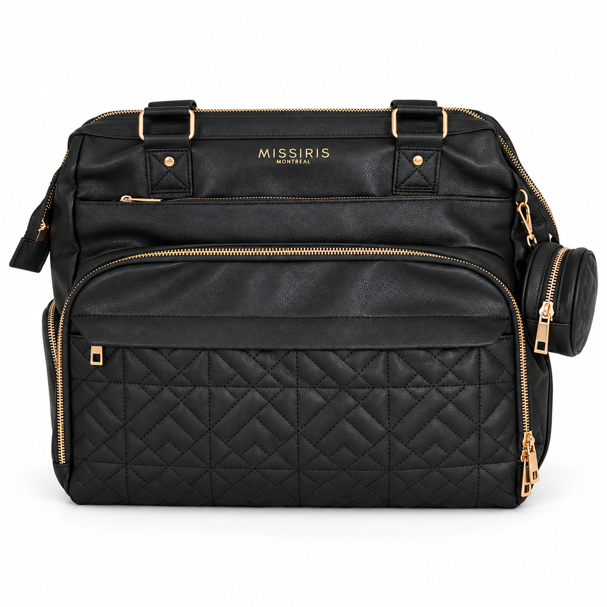 Miss Mama - Black (Vegan Leather diaper bag & backpack)