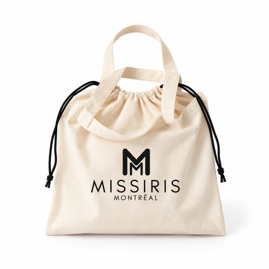 Miss Go (Heavyweight Canvas Tote Bag with Drawstring Closure)