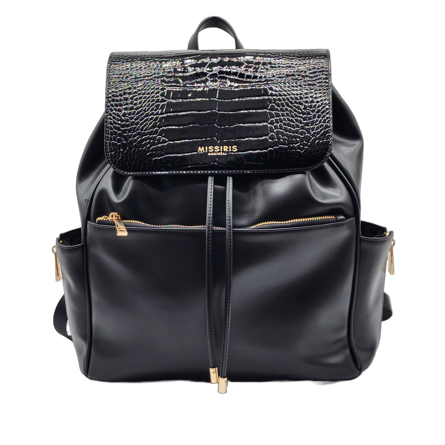Miss Venus - Vegan Leather Backpack - Black